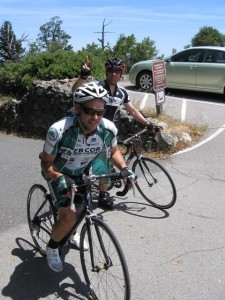 Summiting Mount Tam.