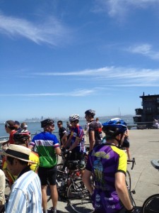 Catching the Sausalito ferry.