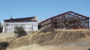 These old military structures at the summit of Mount Umunhum will soon be demolished. Photo by Alison Hawkes.