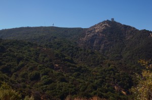 Mount Umunhum from below. Photo by Alison Hawkes.