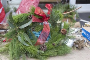 I took home a wreath that I made, in addition to a Christmas tree. Photo by Alison Hawkes.