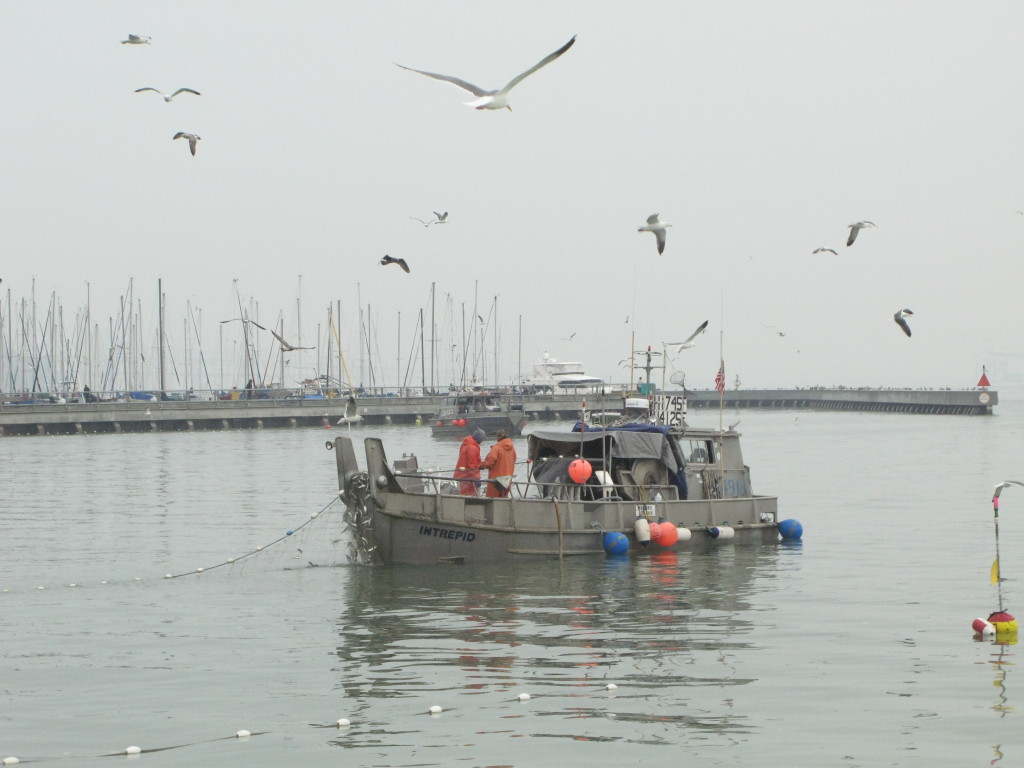 Herring boat off Third Street Bridge