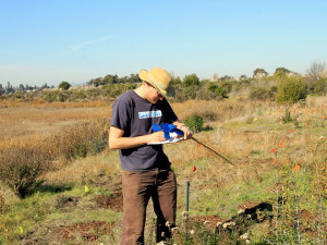 Seth Chanin of Save the Bay tallies the volunteer's progress. Photo: Paul Epstein.