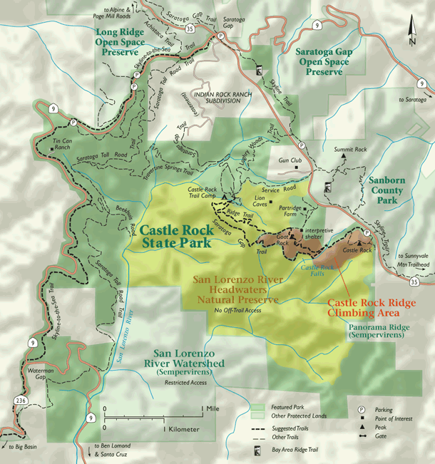 Castle Rock Trail Map