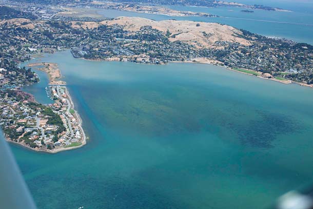 Richardson Bay from above
