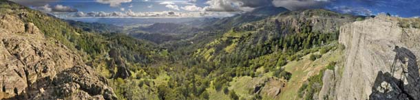 Panorama of Upper Napa Valley