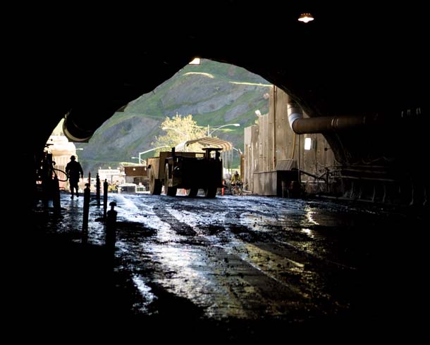 View from inside new Caldecott Tunnel