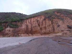 McClures Beach cliffs