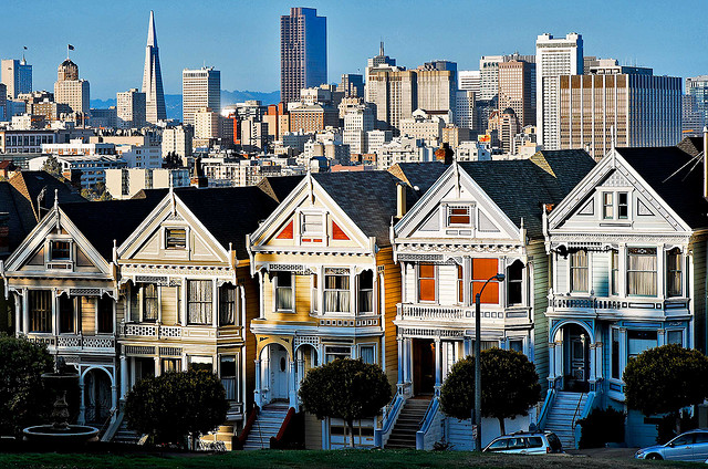 The postcard perfect view from Alamo Square. Photo: Blue/Flickr