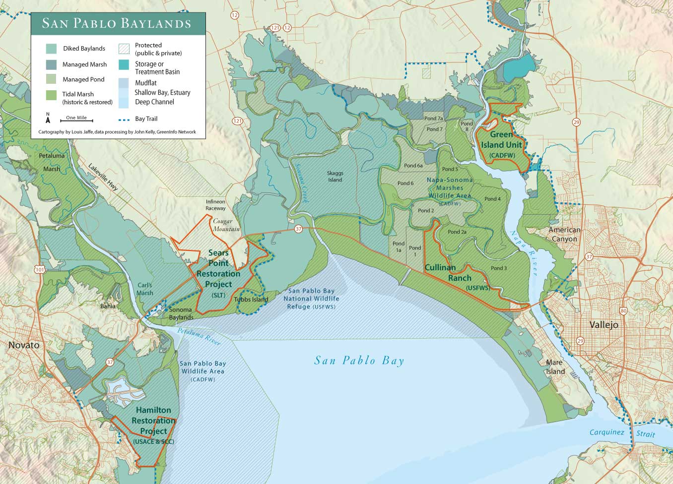 North Bay wetlands restoration map