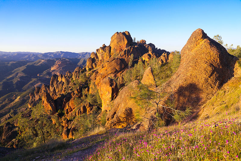 Golden Hour on the High Peaks Trail, Pinnacles National Park. Photo by Joe Parks.