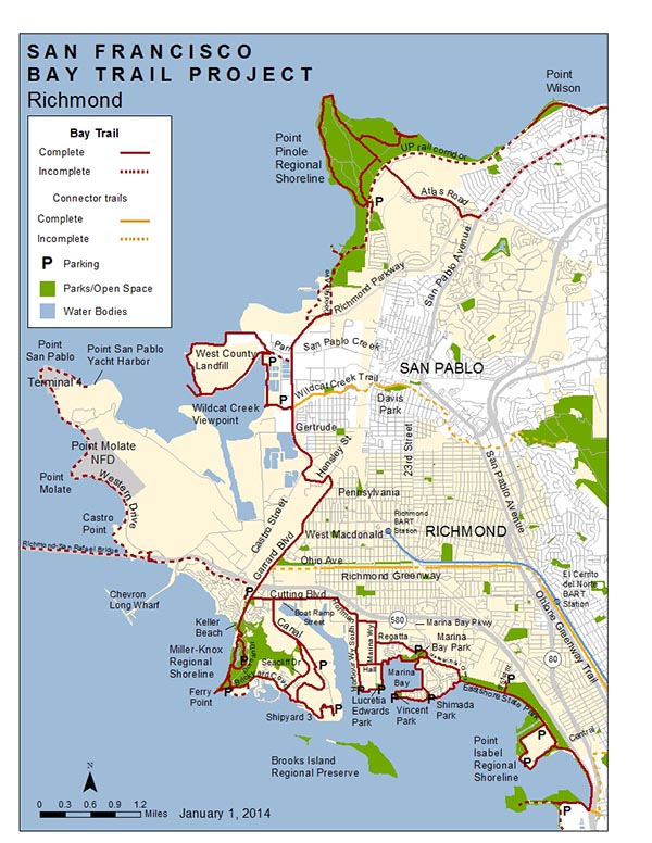 SF Bay Trail Project: Richmond map