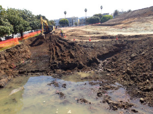 excavation at Dolores Park