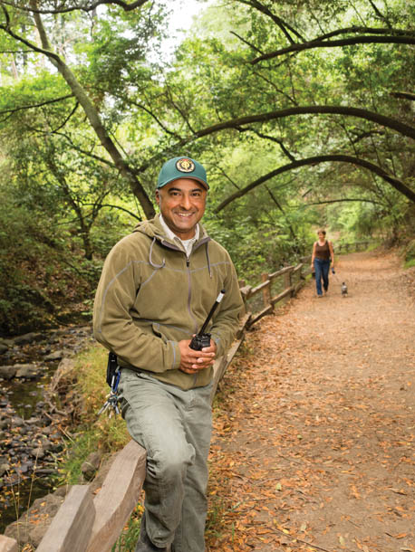 Sergio Huerta, a park employee since 1990, is now the supervisor at Tilden Regional Park in Berkeley. (Photo by Scott Braley, scottbraley.com)