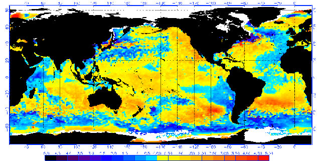 Global sea surface temperature anomalies on Jan. 23, showing warmer-than-average water along the entire West Coast of North America. (NOAA, http://www.ospo.noaa.gov/Products/ocean/sst/anomaly/)