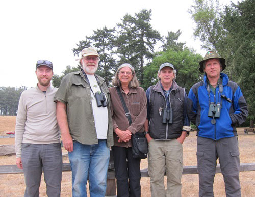 The "big mammal crew," with the author second from right.