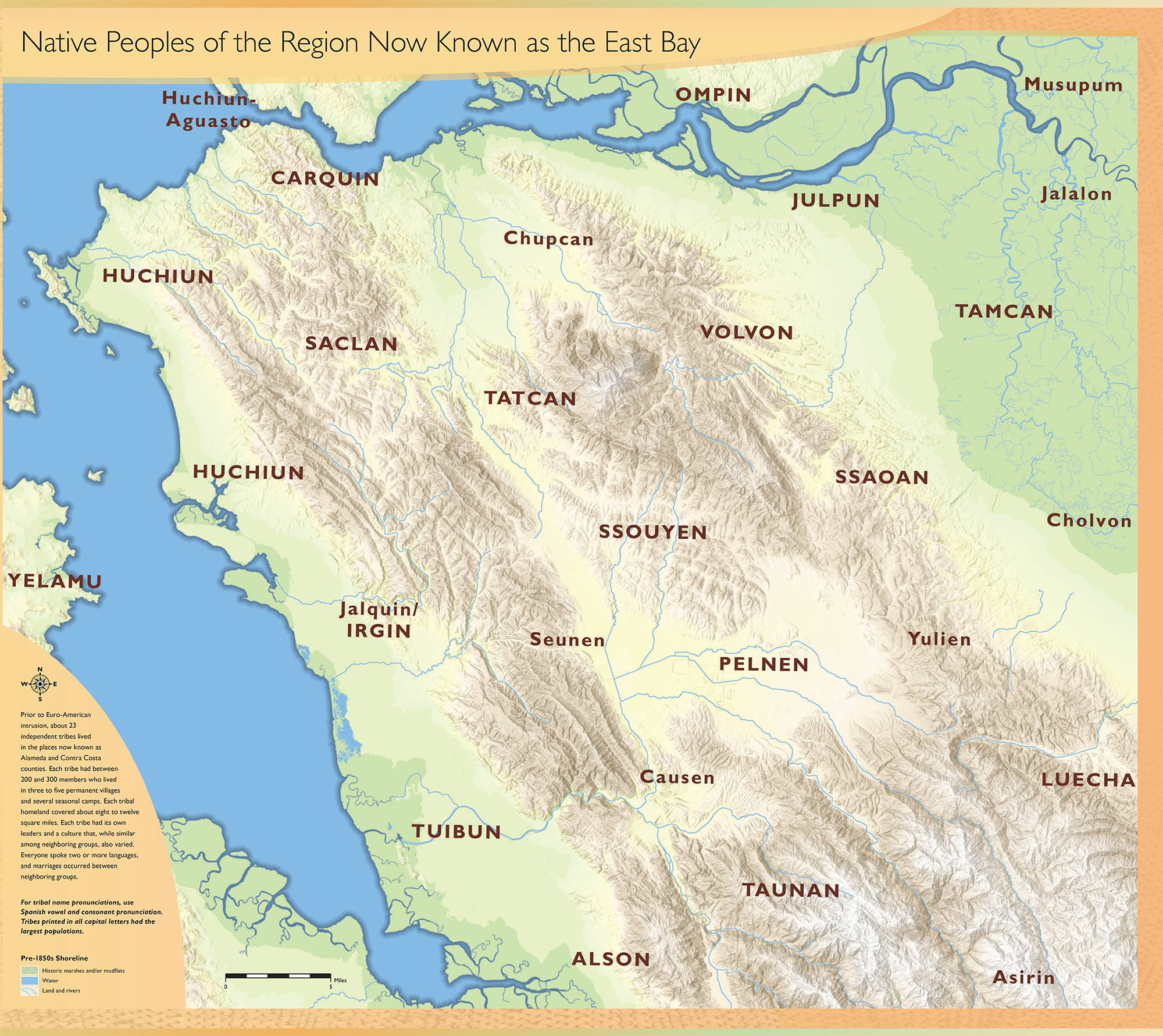 map of Native Peoples of the East Bay