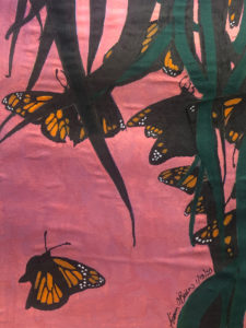 sunset with monarchs artwork