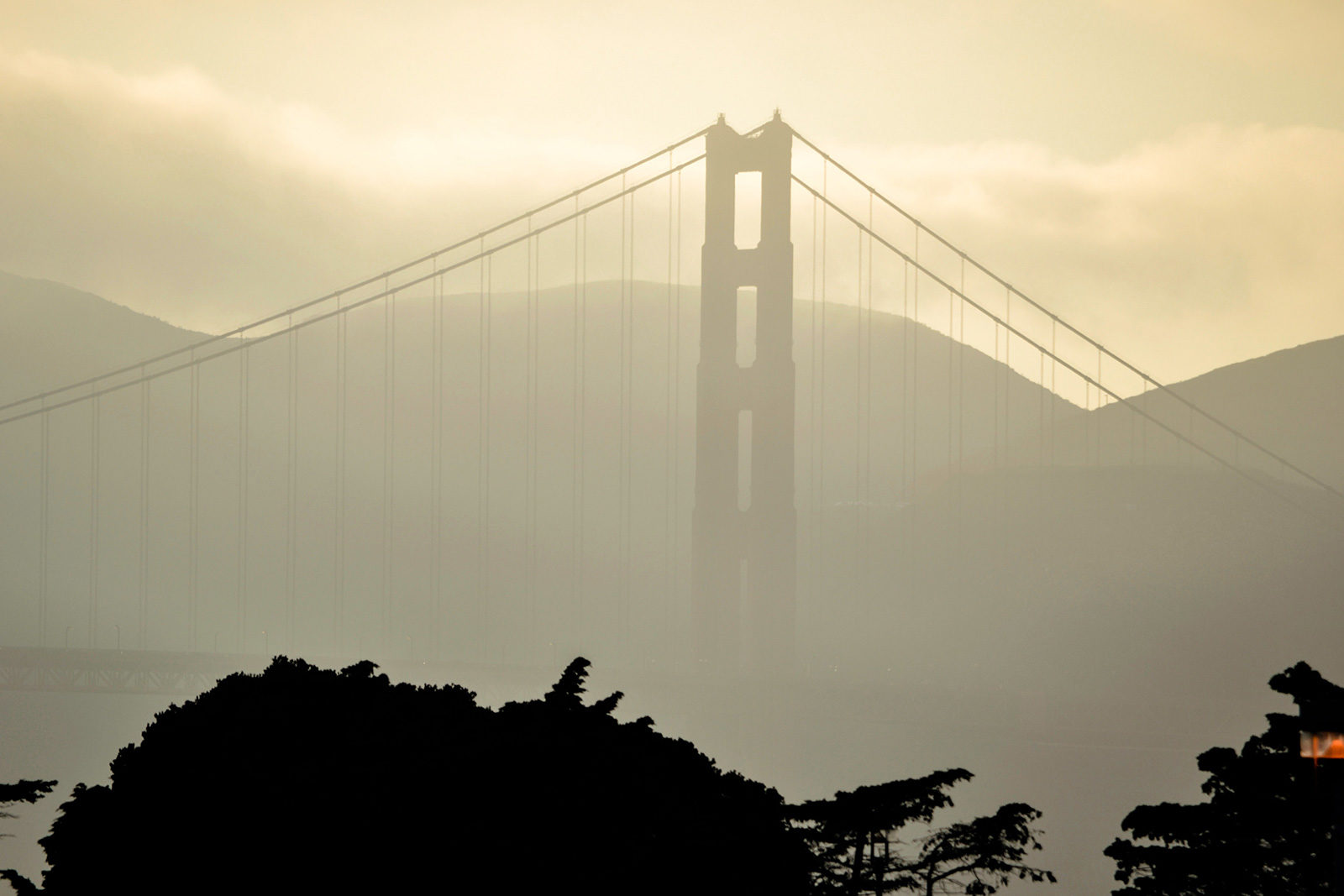 Golden Gate bridge weather