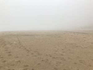 Kehoe Beach in smoke