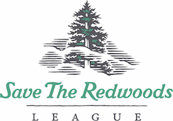 Redwood tree logo for Save The Redwoods League