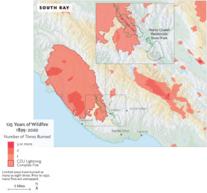 map of South Bay fire zones