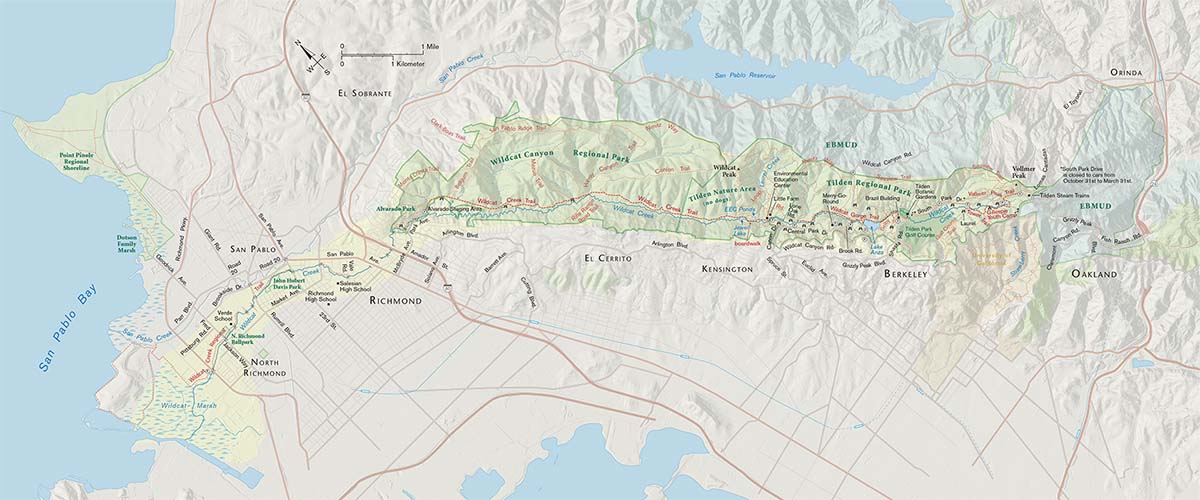 map of Wildcat Creek