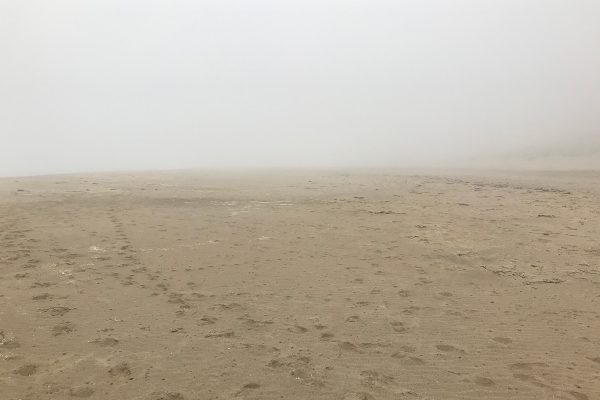 Kehoe Beach in smoke