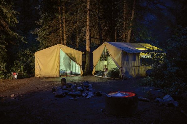 tents at a BLM site in Colorado
